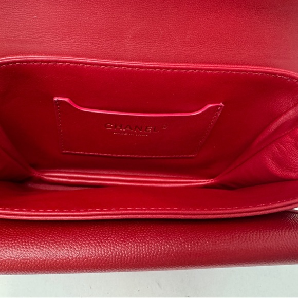 Chanel Red Top Handle Flap Bag - Picture 11 of 13
